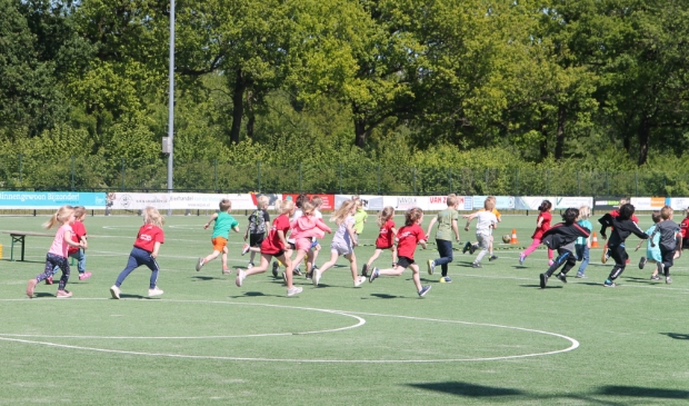 warming up voor de spelletjesmiddag