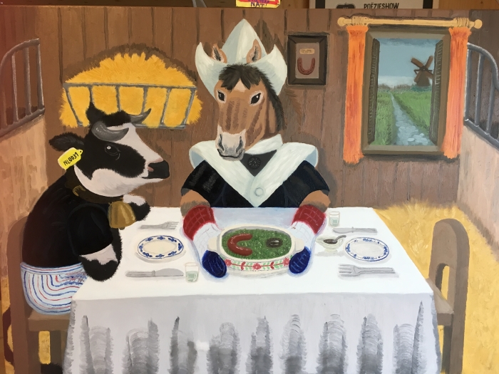 Beeldmerk MZDD 2019 door Charlot Scholten "Er zit een paard in de stal ..."