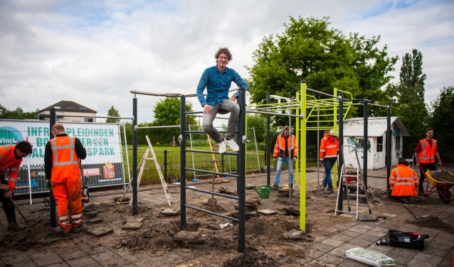 De studenten van Bouwmensen Infra hebben het park neergezet onder toeziend oog van M. Roverts BV.