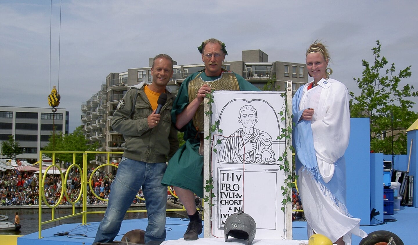In 2007 nam men als Romein deel aan Heen en Weer. Naast Evert de Graaf: Ron Boszhard (l) en Marcha Wiltenburg (r).