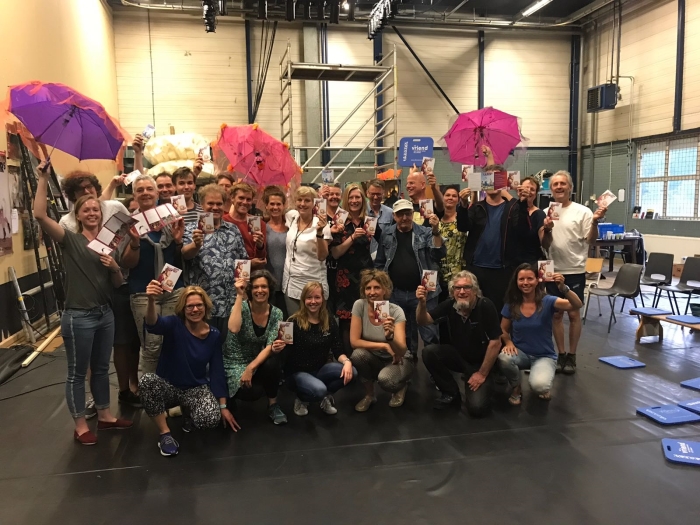 Een deel van de vrijwilligers van Amersfoorts Theater Terras