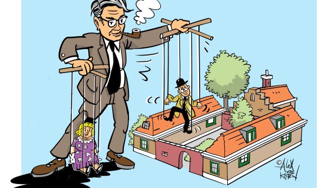 Een van de illustraties uit de hofjeskrant.