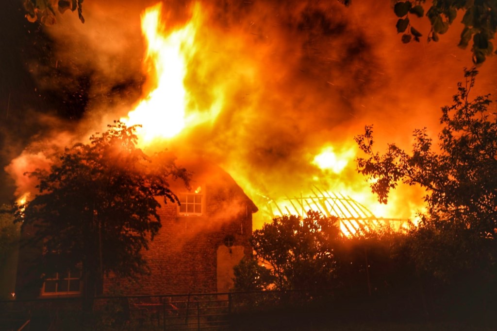 De brand in Werkhoven vannacht