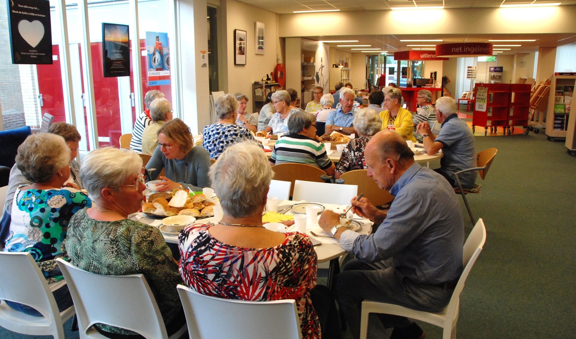 SWO vrijwilligers genoten van een lunch in Het Trefpunt in Renswoude.