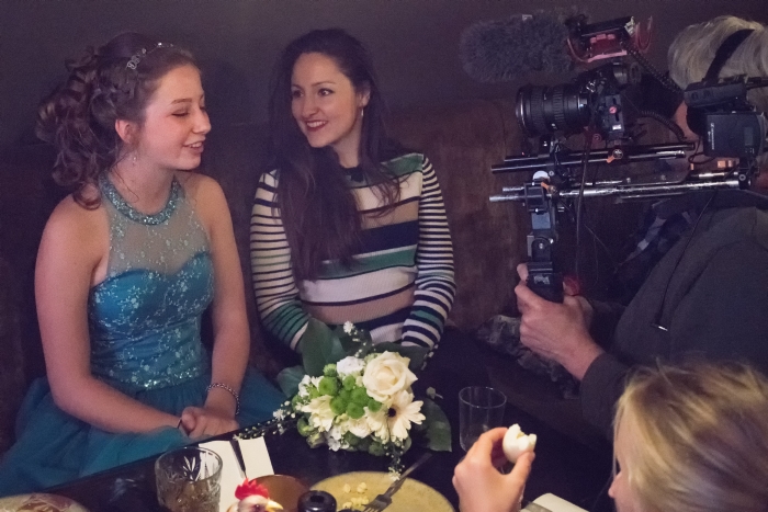 de eierprinses voor de filmcamera