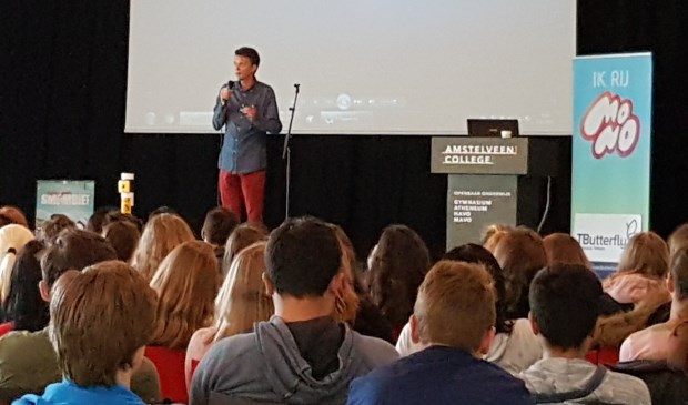 Michael Kulkens tijdens zijn presentatie.
