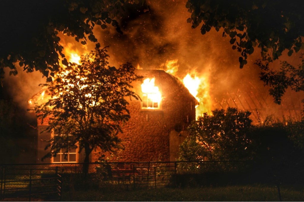 De brand in Werkhoven vannacht