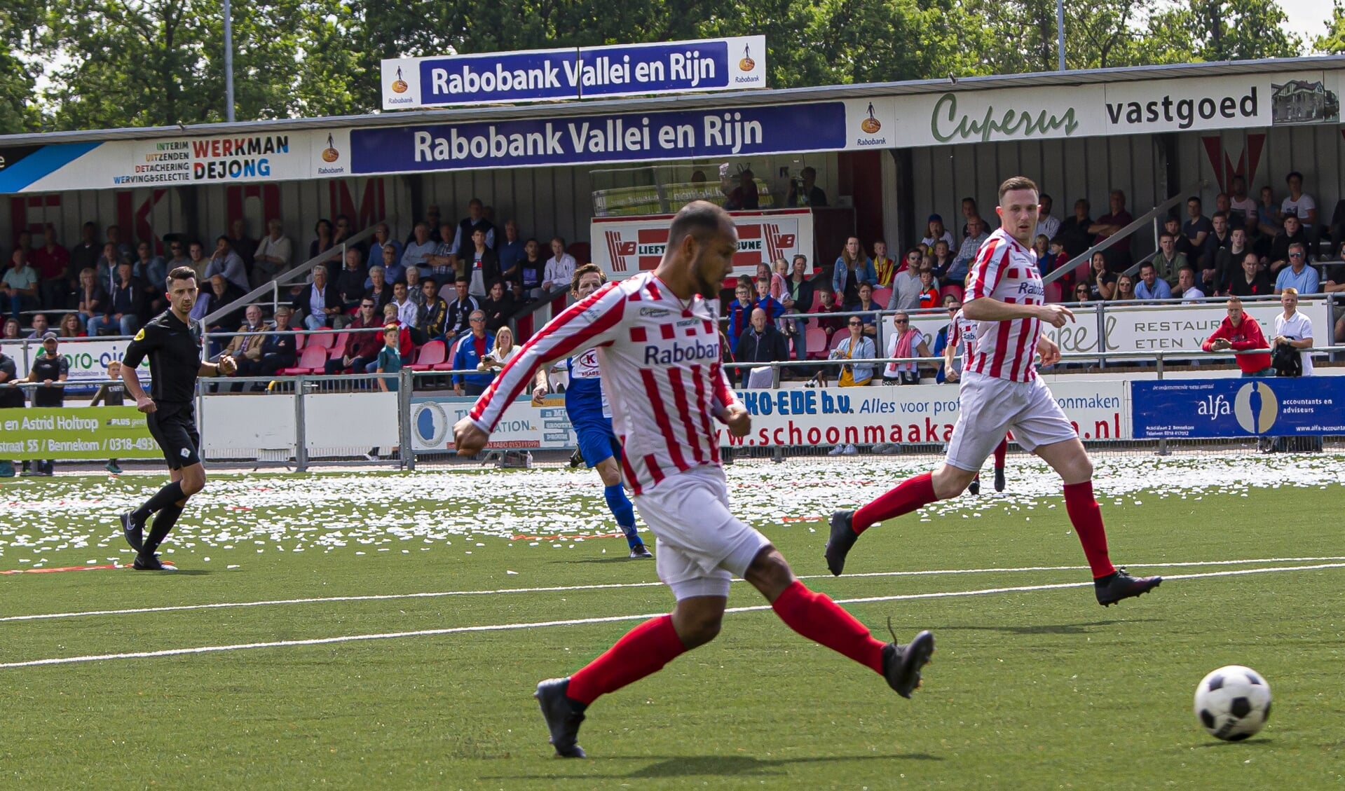 Irey Sadal, hier scorend voor Bennekom, speelt komend seizoen voor SDV Barneveld.