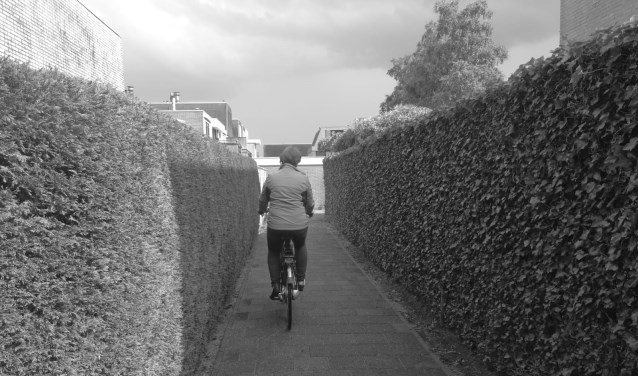 Anja kan weer met haar fiets naar de sportschool.