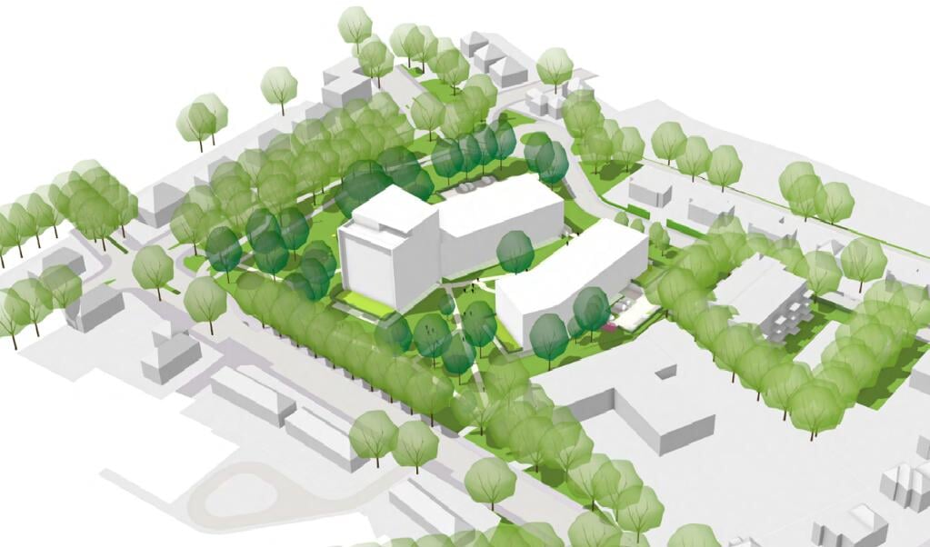Gemeente Ede wil op het terrein van de Klinkenbergflat 140 nieuwe appartementen realiseren.