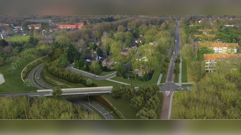 Ontwerp van de westelijke ontsluiting.