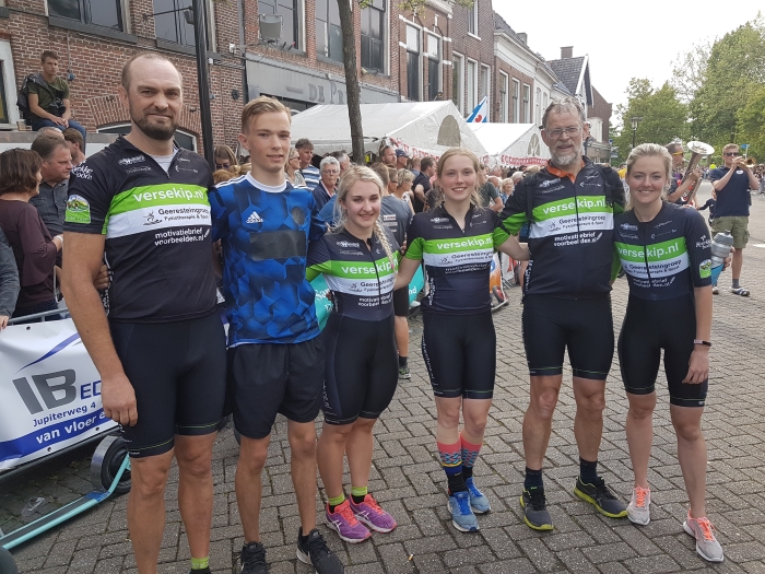 Moe maar voldaan kort na de finish
