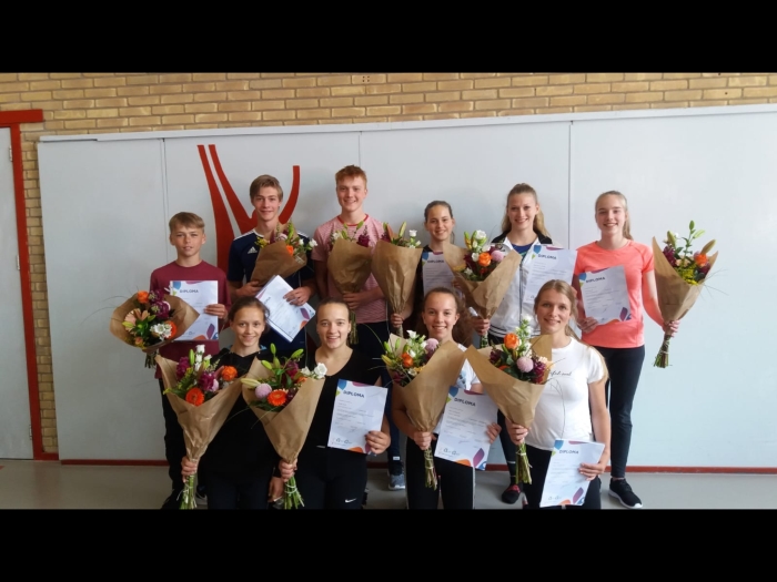 Groepsfoto van de geslaagde cursisten