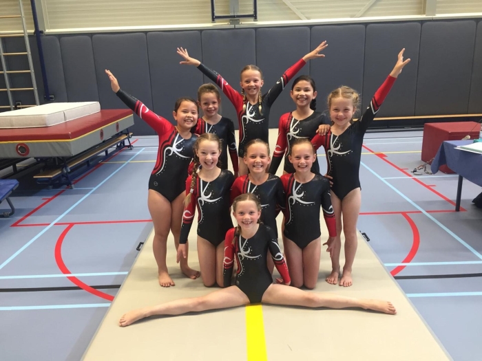 Jongste turnsters van Olympia Herwijnen