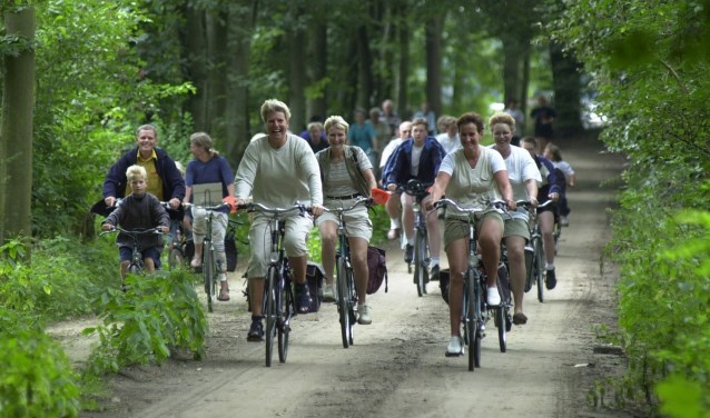 Fietsers tijdens fietsdag