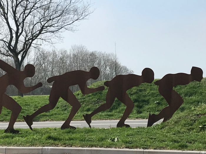 Droog schaatsen.