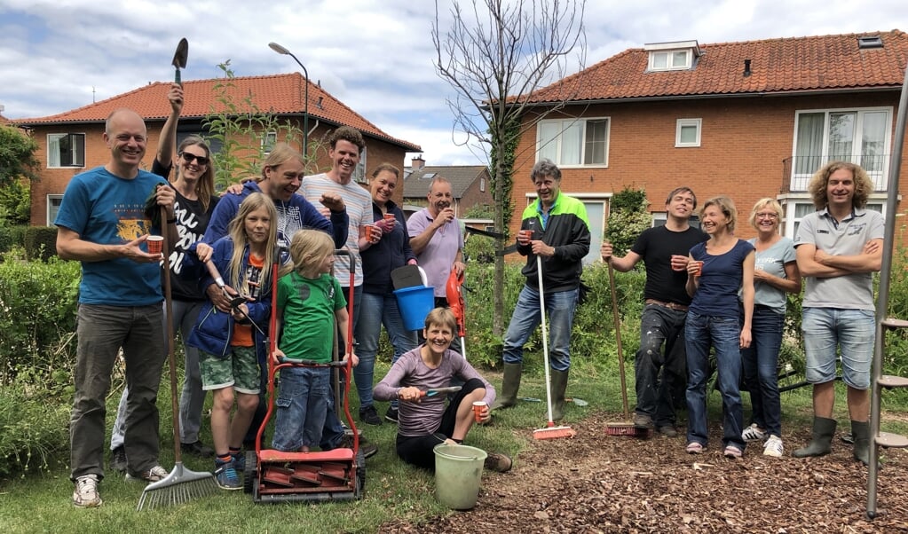 De helpers op het Ireneplein