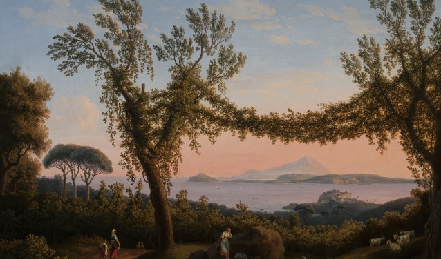 Nu te zien in Museum Flehite: Italiaans landschap bij Napels van Jacob Philipp Hackert.