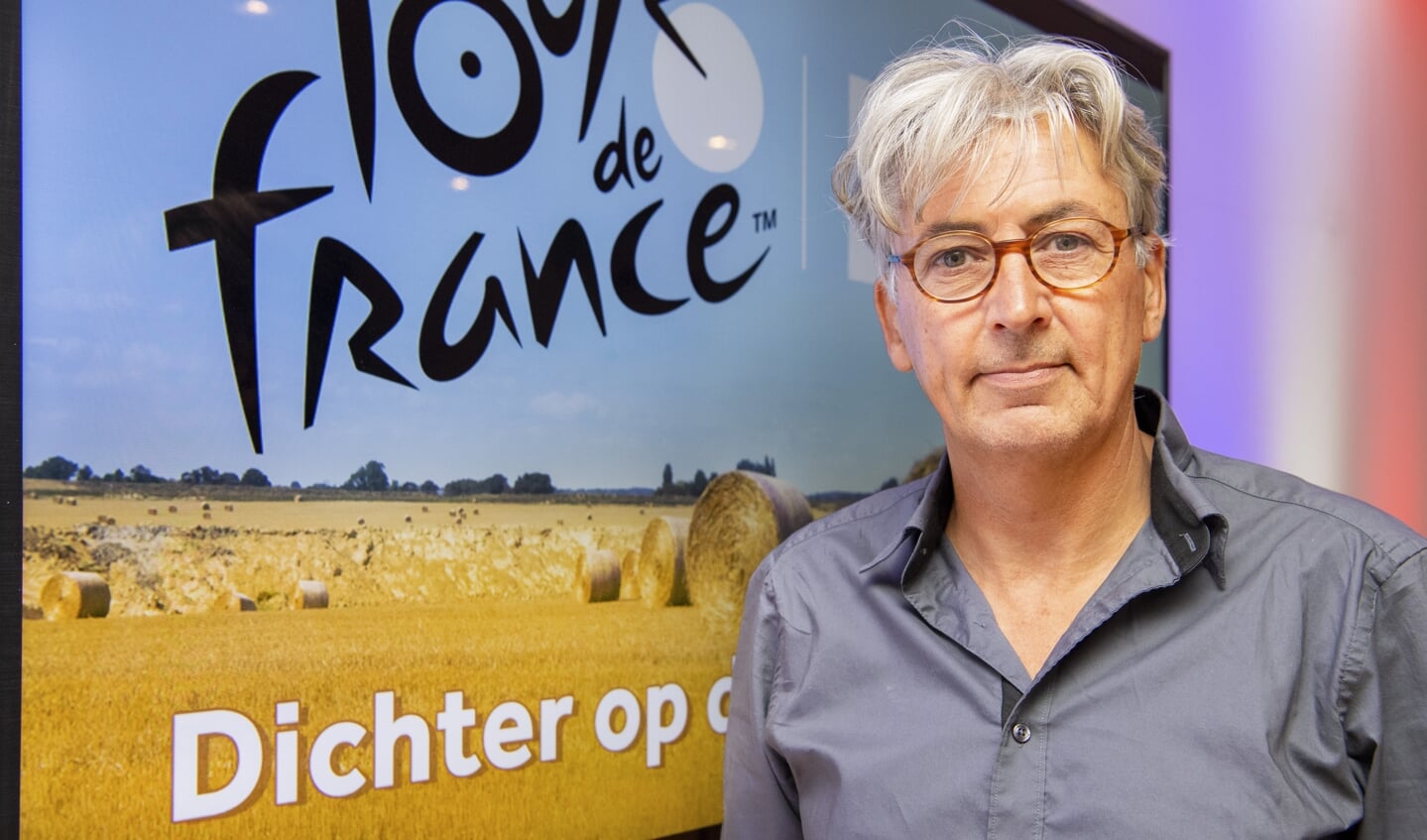 Robbert Meeder in 2019, op weg naar weer een reeks van Radio Tour de France.