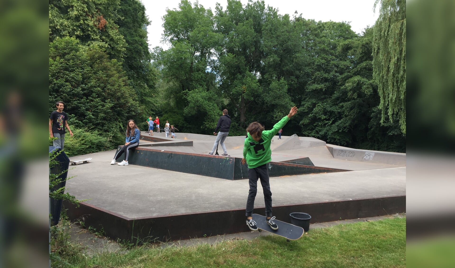 Skatebaan bij Onderuit in Amstelveen-Noord.