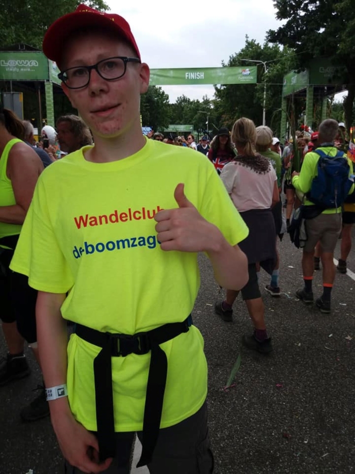 Bij de FINISH.