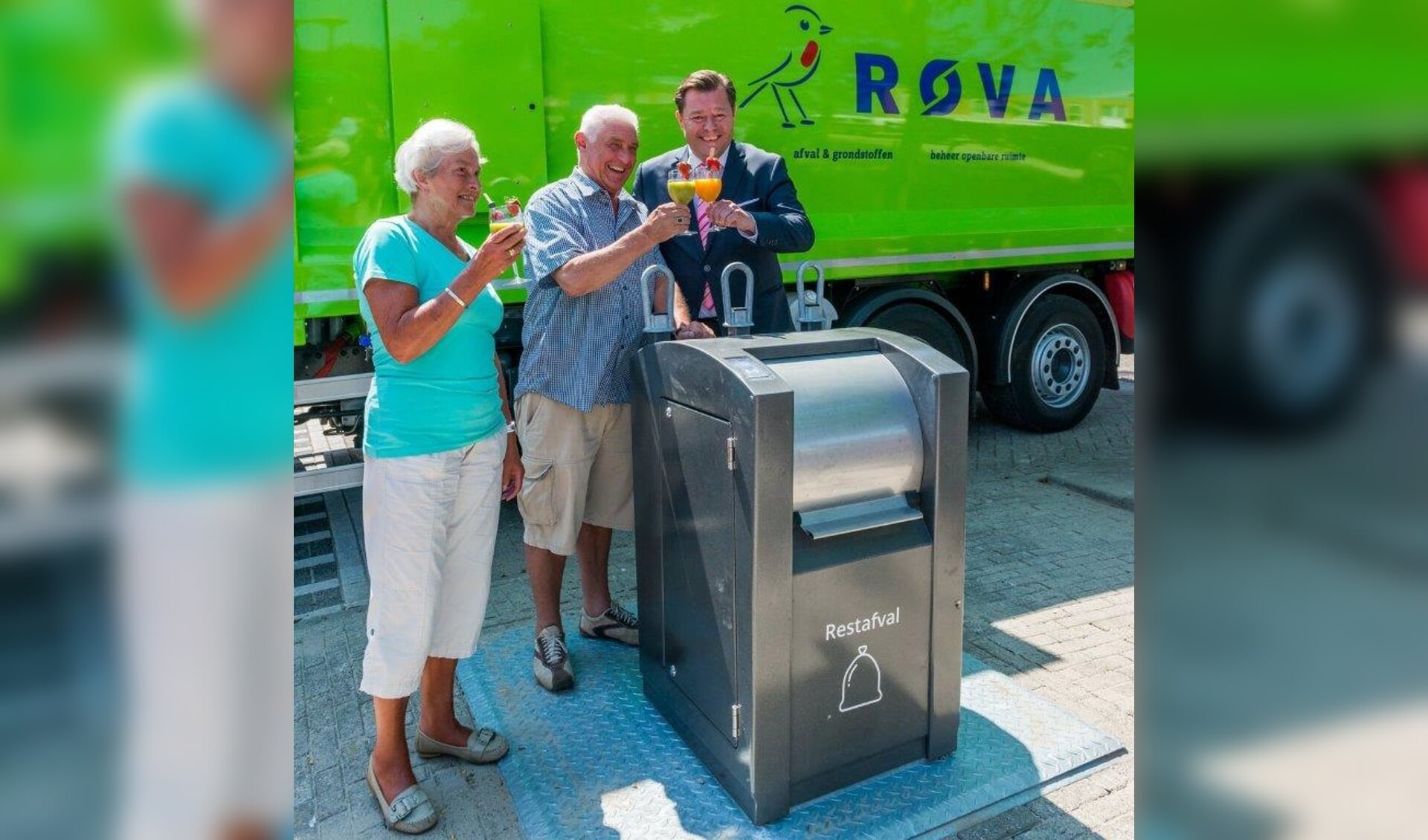 De containters voor restafval zijn al op diverse plekken in Amersfoort geplaatst.
