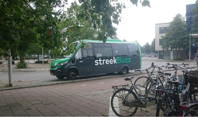 QBuzz gebruikt diverse soorten bussen om de dienstregeling te rijden. Deze bus werd ingezet nadat een elektrische dienst in Gorinchem weigerde.