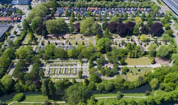 Luchtfoto Begraafplaats