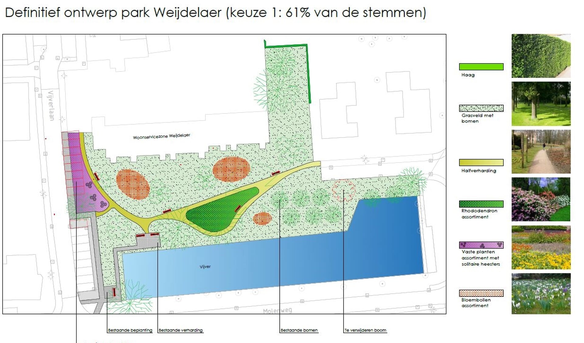 Het definitieve ontwerp voor Park Weijdelaer.