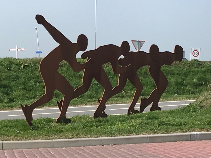 Droog schaatsen.