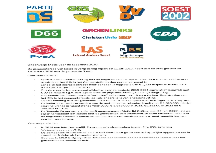 motie gemeenteraad