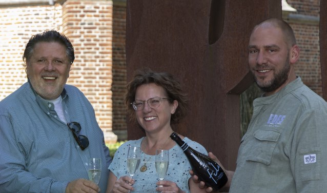 De organisatoren hebben er zin in. Van links naar rechts: Arjan van Bruggen, Corine van Ruissen en Edwin van den Oever.
