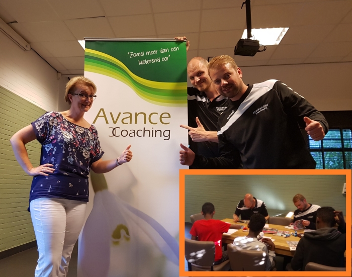 Marjolein van Avance Coaching, Arie en Vincent van Malkander en deelnemers van Project Kansrijk
