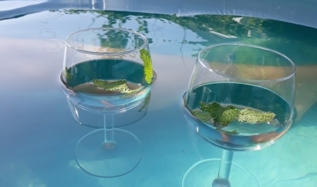 39 graden, hou je hoofd en je glas koel in je eigen tuin.