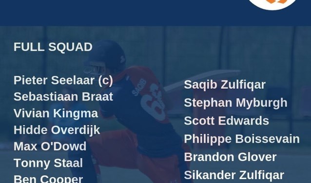 De Gorinchemse broers Saqib en Sikander Zulfiqar spelen een T20 wedstrijd met Oranje tegen VAE.