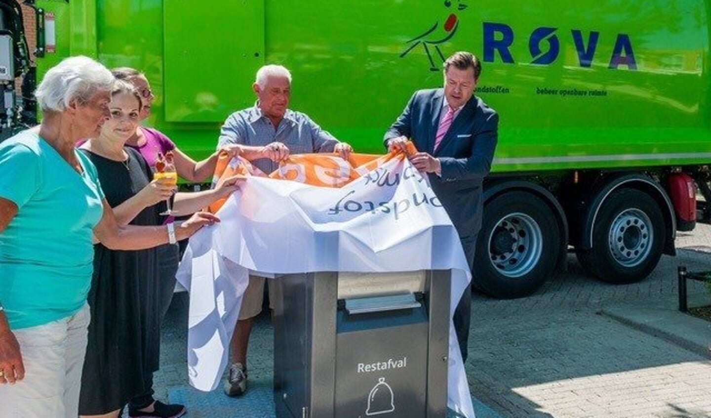 De containters voor restafval zijn al op diverse plekken in Amersfoort geplaatst.