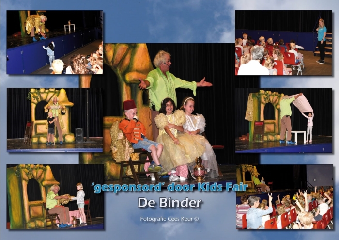 Theatervoorstelling De Prinses en de Lakei voor 300 kinderen in De Binder