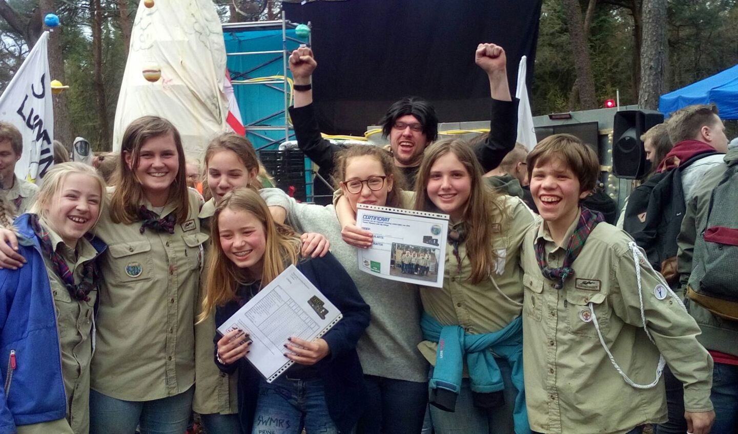 Scouts blij met 4e plaats