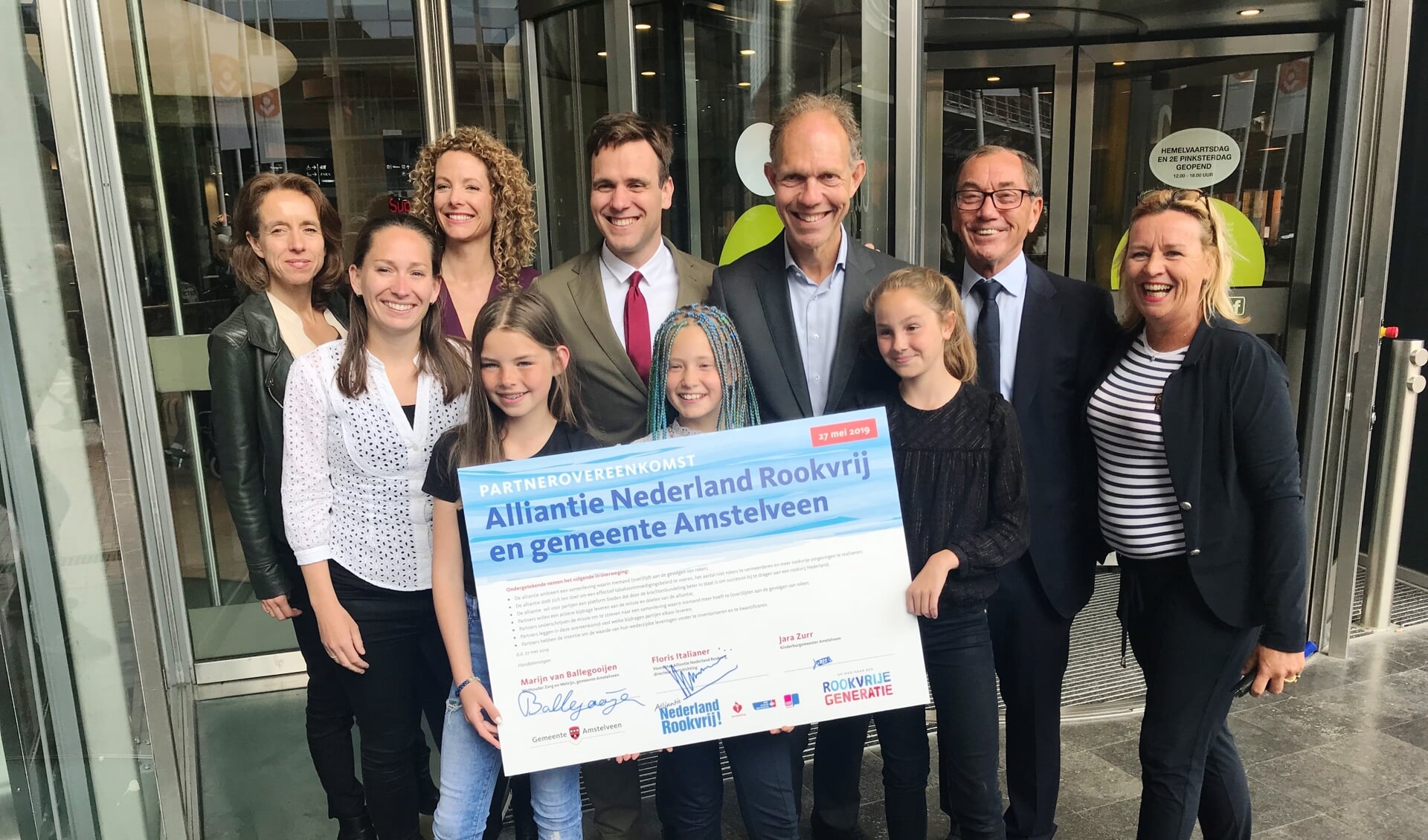 Gemeente Amstelveen is eind mei partner geworden van de Alliantie Nederland Rookvrij. 