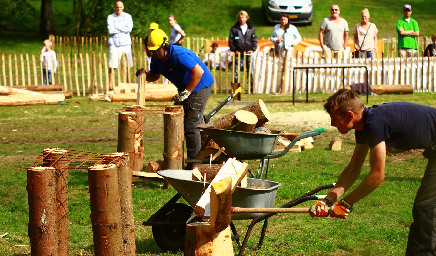 Het festival heet niet voor niet Houthakkersfeest.