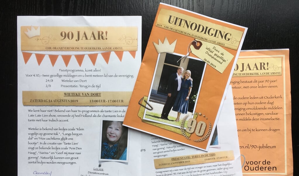 Oranjevereniging Ouderkerk jubileert en viert dat met wel drie feestelijke activiteiten