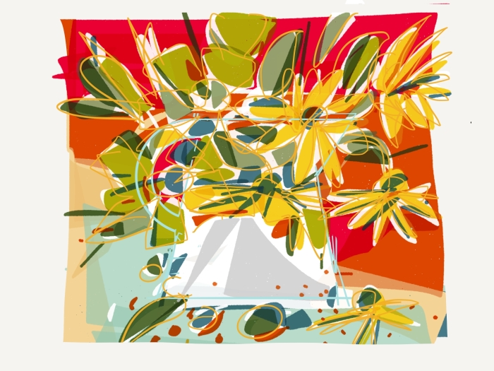 Eén van de iPad arT werken van Henk Jan Witteveen