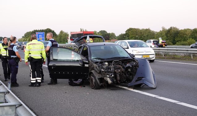 Op de A1 bij Stroe werd een kind gewond bij een ongeval.