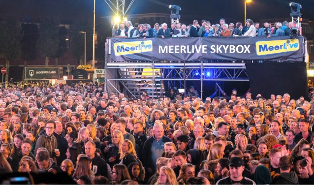 Een overzicht van de drukte tijdens Meerlive vorig jaar.