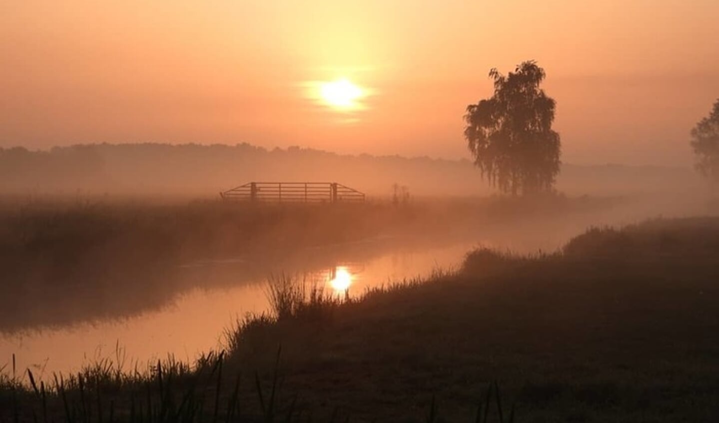 Roel van de Wetering fotografeerde het begin van een nieuwe dag nabij het Lingebos.