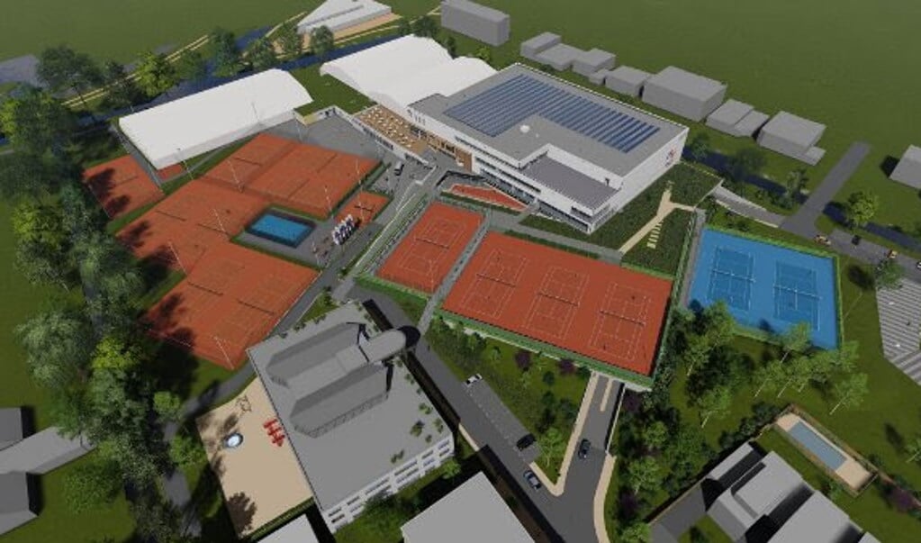 Impressie van het nieuwe Nationale Tennis Centrum in Amstelveen.