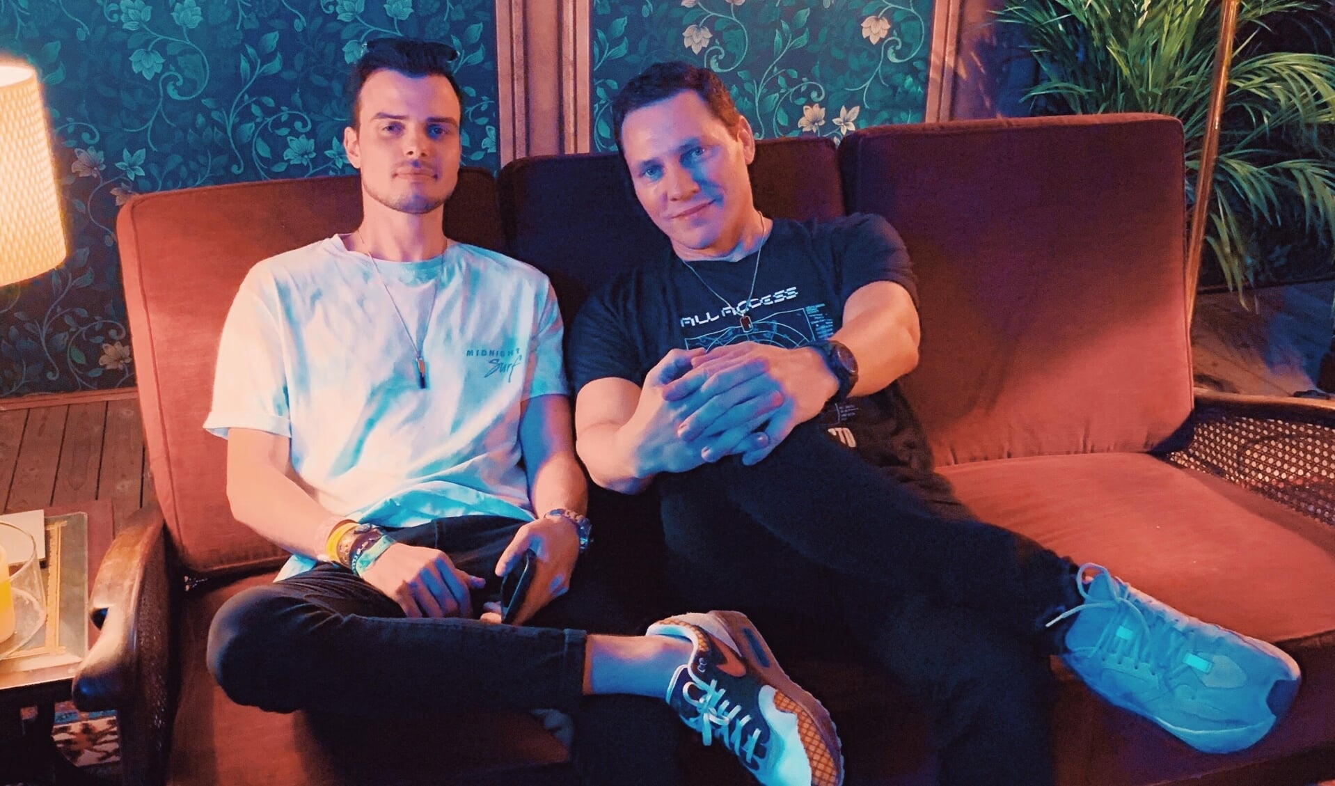 SWACQ en Tiësto backstage op Tomorrowland 2019