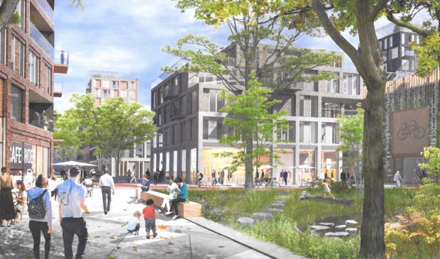 Een 'artist impression' van De Hoef in de toekomst.