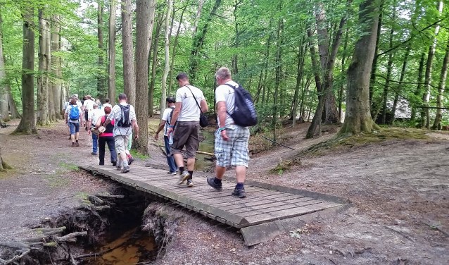 Een wandeltocht tijdens de editie van 2017.