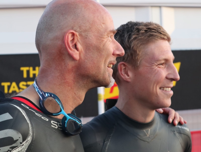 Anton en Joey voor de start